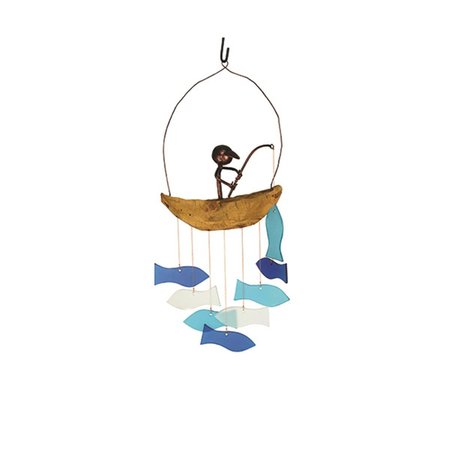 GIFT ESSENTIALS Gift Essentials GEBLUEG564 Fisherman Wind Chime GEBLUEG564